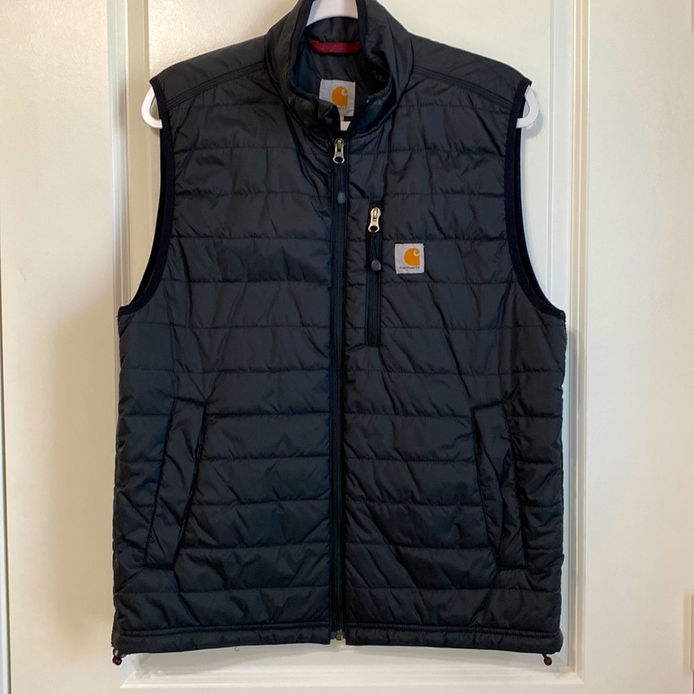 Men’s Black Carhartt nylon vest. Size: medium